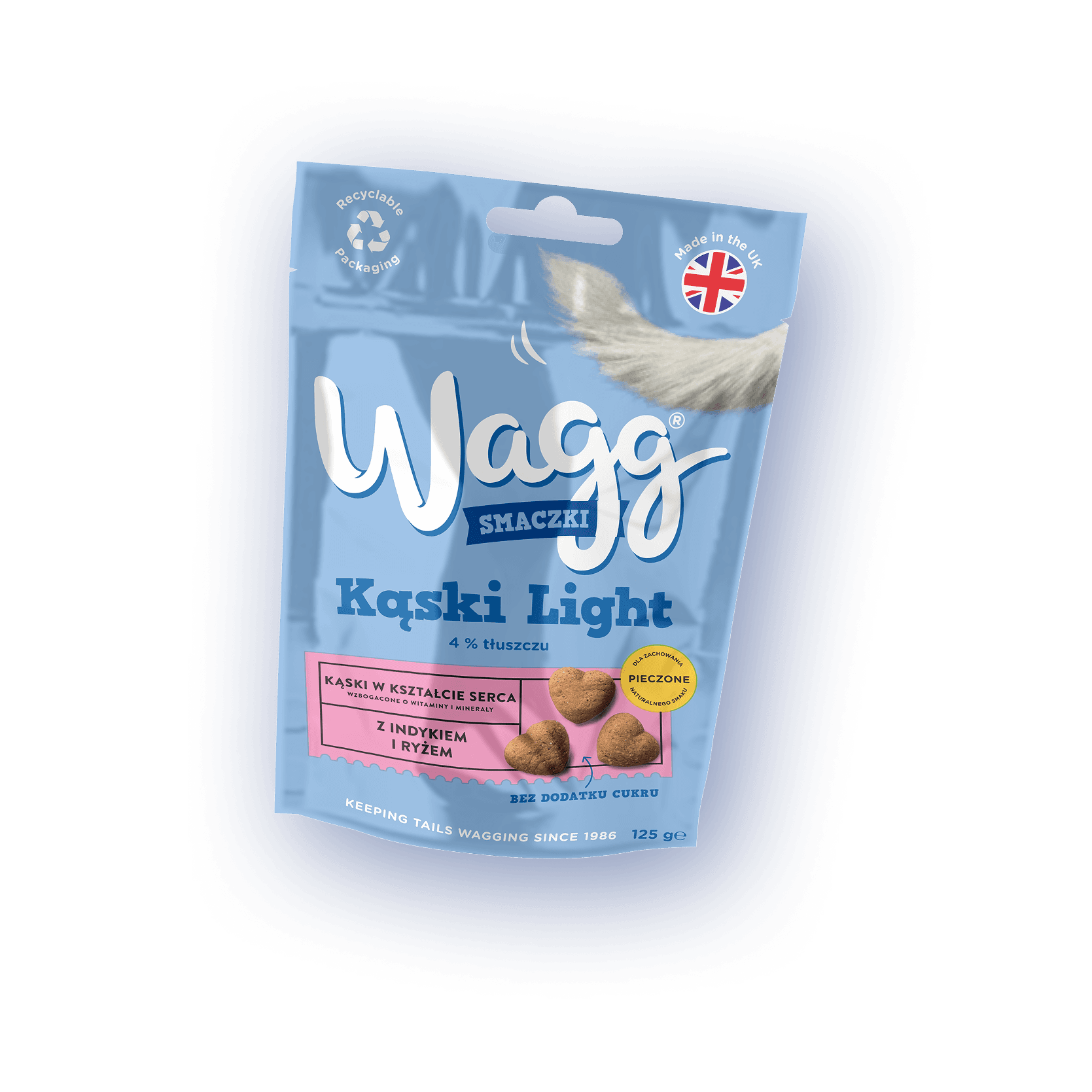 Wagg Smaczki Kąski Light z indykiem i ryżem